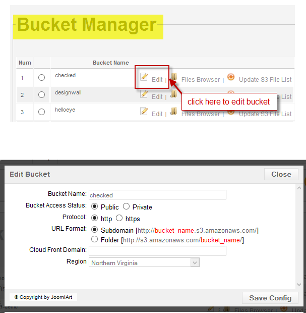 Bucket manager